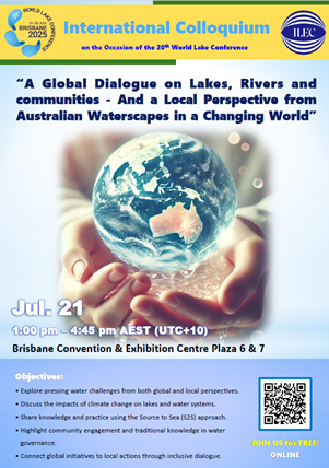 [International Colloquium- Call for Online Viewers] “A Global Dialogue on Lakes, Rivers and communities – And a Local Perspective from Australian Waterscapes in a Changing World”